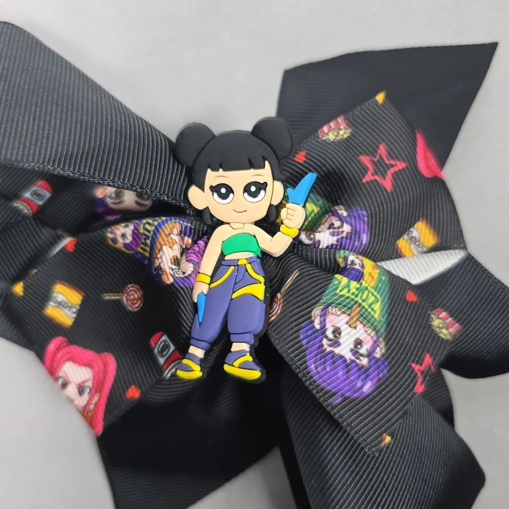 Kpop Demon Hunters Huntrix Inspired Hair Ribbon Bow NEW